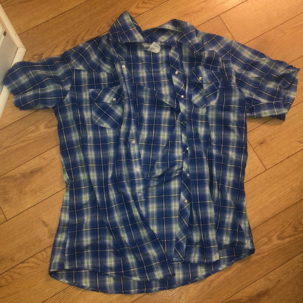 Men’s Short sleeve Wrangler Flannel